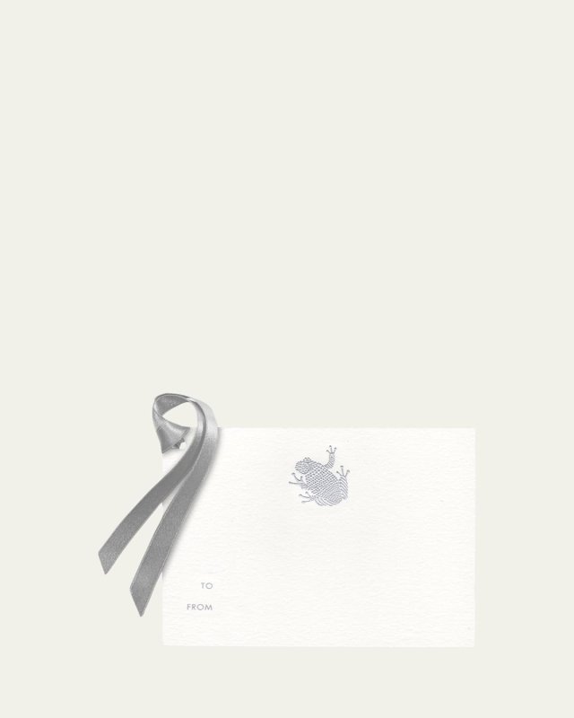 Silver Frog Gift Tags - Set Of 8